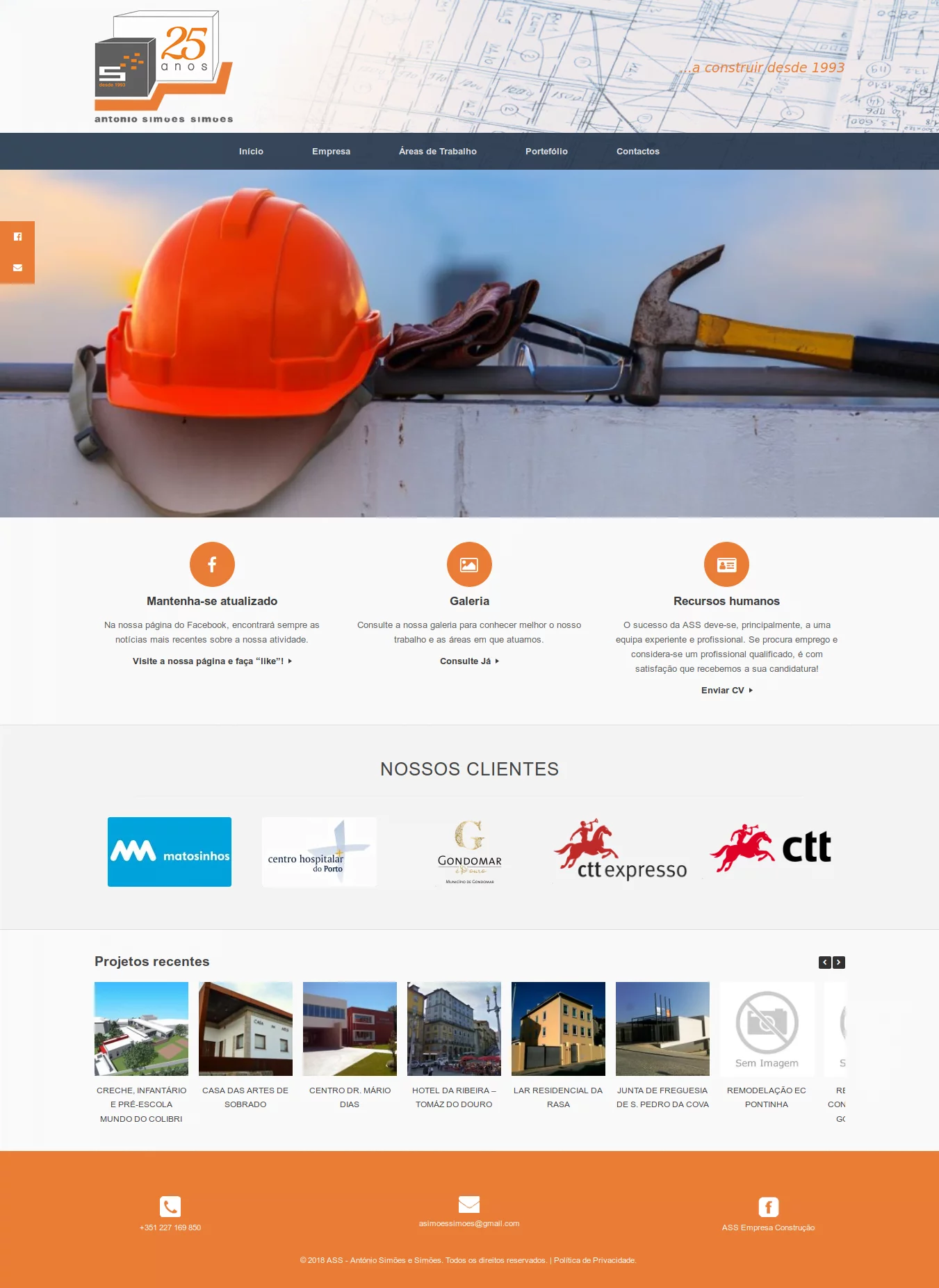 António, Simões & Simões, Lda Website