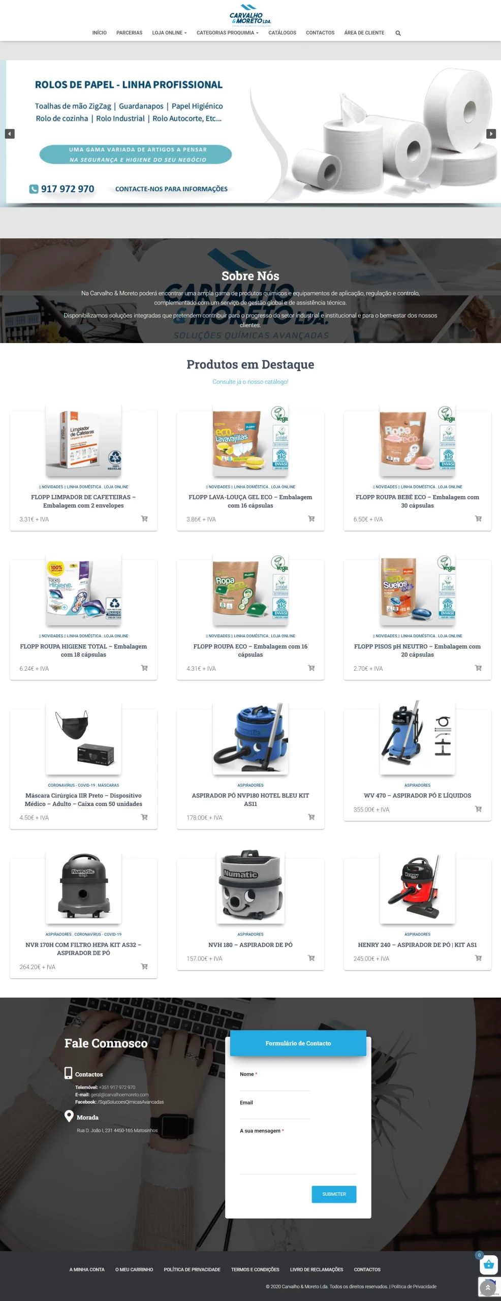 Carvalho & Moreto Website